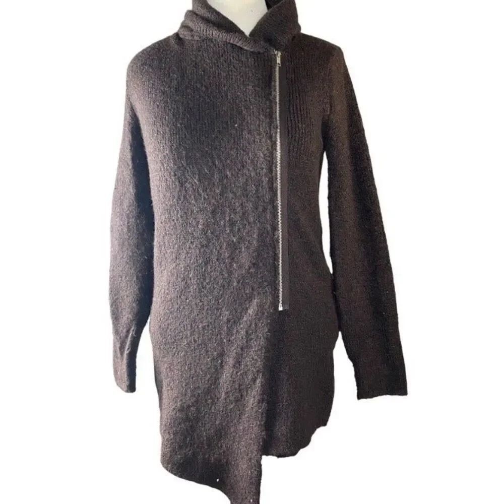 Cozy H&M Brown Zip Sweater- size S